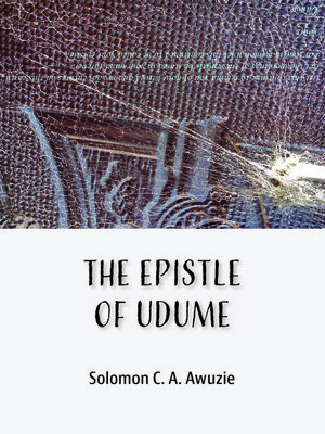 cover image of The Epistle of Udume